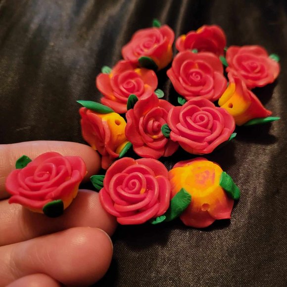 Floral Themed Bead Embellishment Lot Haul Bundle!! - Picture 2 of 7